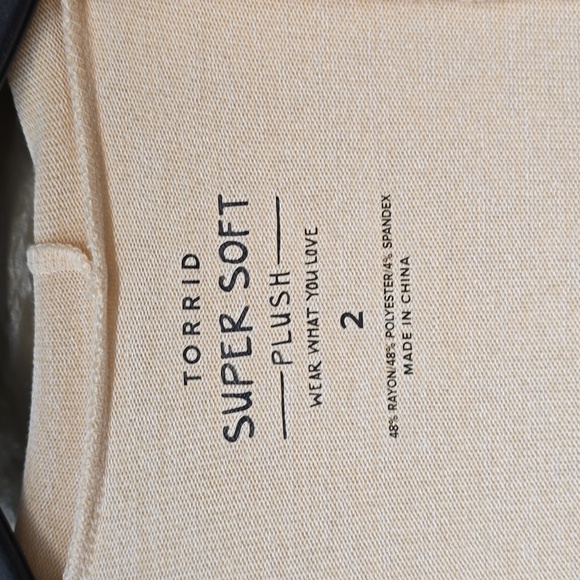 Torrid Super Soft Plush Cardigan Open Front cardigan NEW NWT 2x - Picture 7 of 10